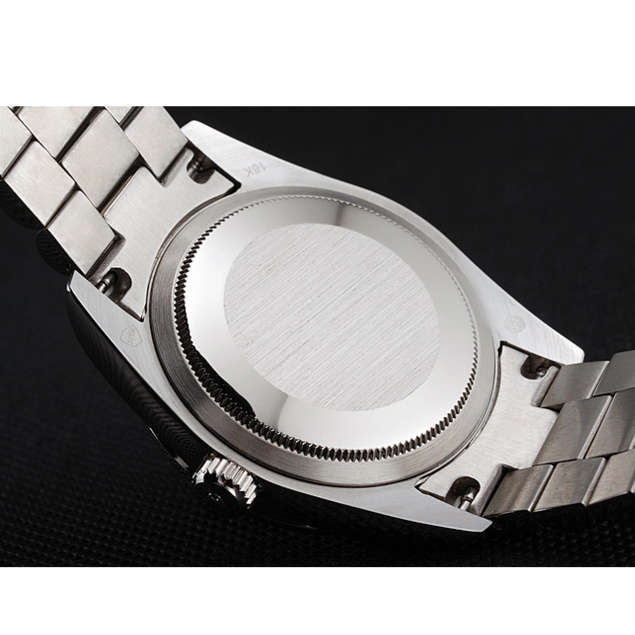 Aaa replica watch Bracelet Date Steel Bezel Rolex And Diamond Pave And Swiss Day Stainless Dial 0518